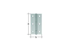 4004338361242 - Scharnier halbbreit gerollt NIRO80x58x15mm Alberts