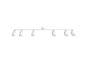 5903282735514 - SL1228 Spotleuchte lemmi GU10 6 x 10W Stahl weiß L135cm B24cm H20cm dimmbar - Sollux 5903282735514 - SL1228 Spotleuchte lemmi GU10 6 x 10W Stahl weiß L135cm B24cm H20cm dimmbar - Sollux