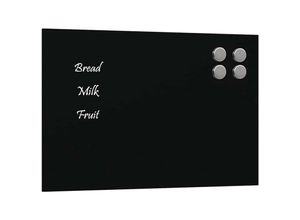 8721102612329 - Vidaxl - Magnettafel Wandmontage Schwarz 30x20 cm Hartglas