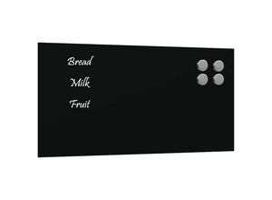 8721102612367 - Vidaxl - Magnettafel Wandmontage Schwarz 40x20 cm Hartglas