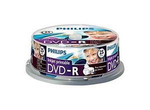 8710895924306 - DM4I6B25F - 25 x DVD-R - 47 GB (120 Min) 16x - mit Tintenstrahldrucker bedruckbare OberflÃ¤che - Spindel