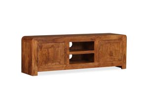 8718475567943 - Bonnevie - TV-SchrankTV-Möbel Massivholz mit Honigfarbenem Finish 120x30x40 cm vidaXL