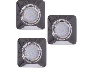 9002759782283 - Eglo - 3x led Einbau Strahler Decken Lampen chrom Spots verstellbar Tween Light 78228 Karton beschädigt