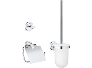 4005176328350 - WC-Set 3 in 1 essentials Glas Metall chrom 40407001 - Grohe