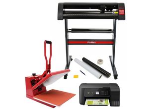 5055986100522 - Monster Shop - PixMax 38cm x 38cm Transferpresse & Vinyl Schneideplotter & Epson Drucker im Set