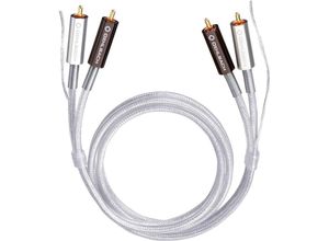 4003635026007 - Cinch Audio Anschlusskabel [2x Cinch-Stecker - 2x Cinch-Stecker] 050 m Transparent vergoldete Steckkontakte Silver Express Plus