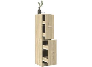 8447299792476 - Torana - Apothekerschrank Sonoma-Eiche 30x41x1445 cm Holzwerkstoff