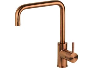 0730914524629 - Pollini Acqua Design - Küchenspülenmischer gebürstetem kupferfarbenem Edelstahl mit PVD-Beschichtung verstellbarem Auslauf NF0001R pvd gebürstetes 0730914524629 - Pollini Acqua Design - Küchenspülenmischer gebürstetem kupferfarbenem Edelstahl mit PVD-Beschichtung verstellbarem Auslauf NF0001R pvd gebürstetes