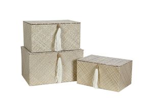 8435763135478 - Fijalo - Set mit 3 Boxen aus Naturfaser 36 x 36 x 22 cm