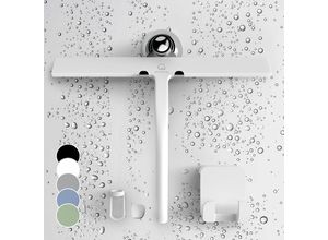 8719327147450 - Gã¼tewerk By Blumfeldt - Gütewerk by blumfeldt Raclette de douche Blaze 28 cm Couverture en silicone Noyau en acier inoxydable Design moderne - Weiß 8719327147450 - Gã¼tewerk By Blumfeldt - Gütewerk by blumfeldt Raclette de douche Blaze 28 cm Couverture en silicone Noyau en acier inoxydable Design moderne - Weiß