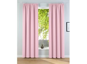 6943755967126 - Verdunkelungsvorhang MY HOME Solana Gr 1 rosa B140cm H145cm Polyester Gardinen 2er-Set Verdunklungsvorhang mit Thermofunkltion Bestseller einfarbig