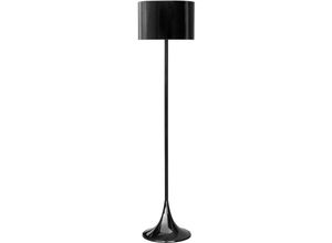 5056665755873 - Privatefloor - Stehlampe - Wohnzimmerlampe - Spone Schwarz - Aluminium Metall - Schwarz