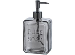 4008838337868 - Seifen Spender pure soap 550 ml Glas Dosierer Lotion Bad Accessoires wc - grau - Wenko