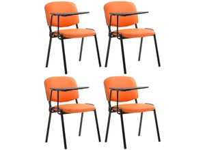 4251756459956 - 4er Set Stühle Ken Mit Klapptisch Kunstleder I Robuste Besucherstühle Mit Gepolsterter Sitzfläche 4251756459956 - 4er Set Stühle Ken Mit Klapptisch Kunstleder I Robuste Besucherstühle Mit Gepolsterter Sitzfläche