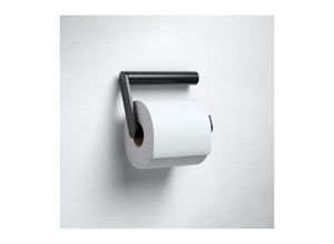 4017214903580 - Toilettenpapierhalter aus Metall schwarz matt pulverbeschichtet offene Form WC-Rollenhalter für Badezimmer und Gäste-WC Plan Black Selection