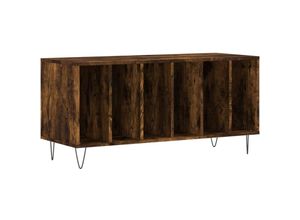 8720845877644 - Bonnevie - KommodePlattenschrank Räuchereiche 100x38x48 cm Holzwerkstoff vidaXL