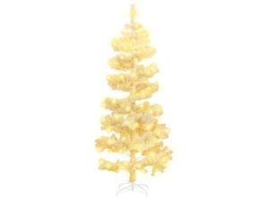 8720287021230 - Vidaxl - Spiral-Weihnachtsbaum mit Ständer und LEDsKunstbaum Weiß 150 cm pvc