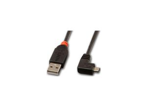 4002888319768 - USB-Kabel usb 20 usb-a Stecker USB-Micro-B Stecker 100 m Schwarz 31976 - Lindy