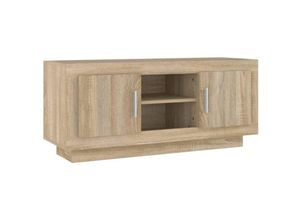 8720286966082 - Bonnevie - TV-SchrankTV-Möbel Sonoma-Eiche 102x35x45 cm Holzwerkstoff vidaXL