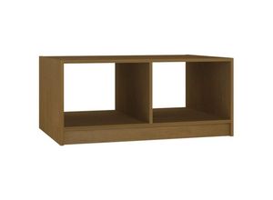 8720286761953 - Bonnevie - Couchtische Kaffeetisch Honigbraun 75x50x335 cm Massivholz Kiefer vidaXL