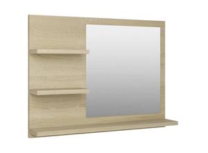 8720286221945 - Bonnevie - BadspiegelWandspiegel Sonoma-Eiche 60x105x45 cm Holzwerkstoff vidaXL