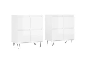8720845935429 - Vidaxl - Sideboards 2 Stk Hochglanz-Weiß Holzwerkstoff 8720845935429 - Vidaxl - Sideboards 2 Stk Hochglanz-Weiß Holzwerkstoff