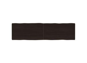8720845817640 - Bonnevie - TischplatteSchreibtischplatte Dunkelgrau 180x50x6 cm Eichenholz mit Baumkante vidaXL 8720845817640 - Bonnevie - TischplatteSchreibtischplatte Dunkelgrau 180x50x6 cm Eichenholz mit Baumkante vidaXL