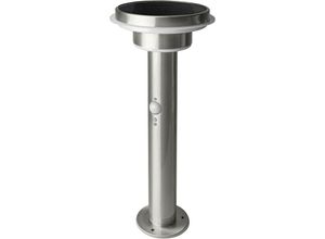 4058075392700 - Ledvance - Stehleuchte für Aussenanwendung endura style Solar Sensor post Double Circle 40cm warmweiss 6W Edelstahl mit Bewegungs- & Tageslichtsensor