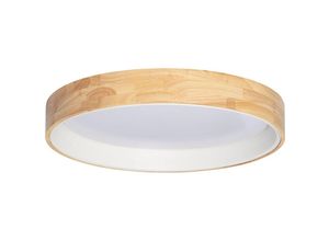 8445044031474 - Ledkia - LED-Deckenleuchte 30W Rund Holz Ø570 mm cct Wählbar Dari Schwarz120º570 mm