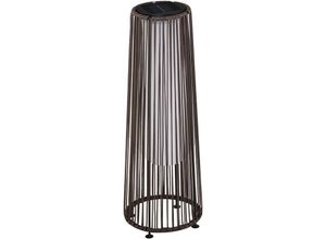 4255633514172 - Solarlampe Rattan Solarleuchte Wasserdichte Gartenleuchte mit Lichtsensor Automatische LED Gartenlampe Außenlampe für Balkon Terrasse