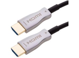 8434185494538 - CableMarkt - 15 m HDMI 20-Kabel mit HDMI-A-Stecker Ultra HD 4K-Glasfaseranschlüssen schwarz