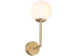 8421776169111 - Faro 63505 Wandleuchte gala G9 6W IP44 Aluminium Gold satiniert L115cm H32cm dimmbar