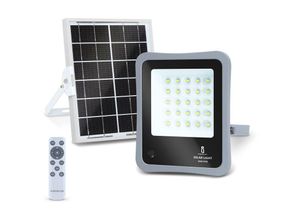 8433325212025 - Aigostar - LED-Flutlicht mit Solarpanel 300W 6500K Kaltweiß Fluter Strahler IP65 Wasserdicht Außen Gartenlampe