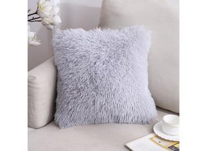 0763527806325 - Sinbinta - 4er Set kissenbezüge Künstlich Pelz Fellkissen Dekorative Deko Kissen Kuschelkissen Flauschig Sofakissen Weich Plüschkissen für Sofa 40x40