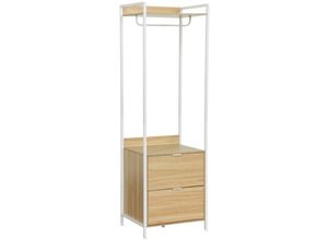 3701672509200 - Ankleidemodul mit 1 Kleiderschrank 2 Schubladen und 1 Regal - Sweeek