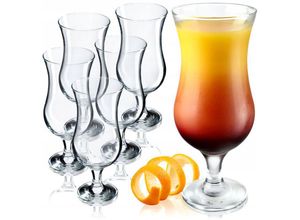 5903699482452 - Cocktailgläser 460ml Longdrinkgläser aus robustem Glas Spülmaschinenfeste Gläser im 6-er Set - Kadax