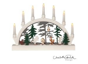 7391482061492 - Star Trading - led Schwibbogen Forest Friends 7-flammig Batterie Tiermotive Holz