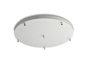 8050713219499 - Bonetti Illumina - Rosone multicavo in ferro bianco diametro 50 con 6 fori H3 - Ø50