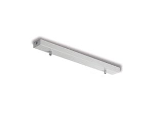 8050713219628 - Bonetti Illumina - Rosone rettangolare multicavo in ferro bianco con 2 fori H3 - L50 x 5