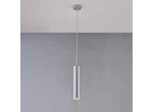 8057724580198 - Sospensione in ferro laccato bianco GU10 con decorazione argento antico con cavo elettrico regolabile 1 luce H30 - MAX 100 - Ø8