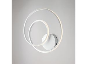 8057724581232 - Belight - Plafoniera in metallo e alluminio bianco con led integrato cct con telecomando H12 - Ø40