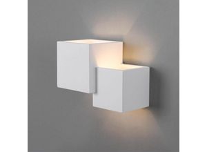 8435427156016 - Barcelona Led - Wandleuchte Cube - Gips - 2 x G9