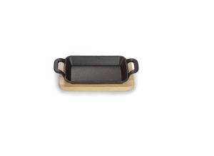 4260238066766 - Auflaufform ECHTWERK schwarz Gusseisen Auflaufformen Mini-Auflaufform mit Servierbrett Für Backöfen Grill BBQ 4260238066766 - Auflaufform ECHTWERK schwarz Gusseisen Auflaufformen Mini-Auflaufform mit Servierbrett Für Backöfen Grill BBQ