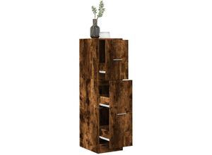 8447299923009 - Torana - Apothekerschrank Räuchereiche 30x41x118 cm Holzwerkstoff