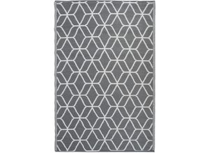 8714982142291 - Esschert Design Outdoor-Teppich 180x121 cm Grau und Weiß OC25