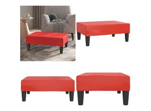 8721115072691 - Vidaxl - Fußhocker Rot 78x56x32 cm Kunstleder - Hocker - Fußhocker - Home & Living - Rot