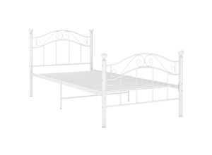 8720286196731 - Bonnevie - Bett Weiß Metall 90x200 cm vidaXL18791