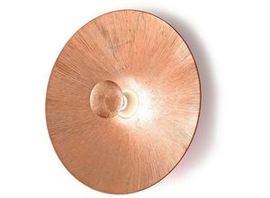 9008447355449 - Moon - Lifestyle Glas Extra große Wandleuchte Matt - Sun Copper Finish 1x E27 - Kolarz