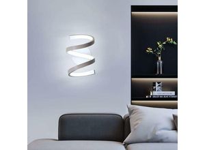 0723496749917 - Comely - Moderne LED-Wandleuchte 6500 k kaltweiße LED-Wandleuchte 18 w Innenwandleuchte weiße Spiralleuchte für Schlafzimmer Wohnzimmer Küche