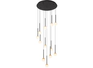 5411212241993 - - calina - Pendelleuchten - ø 699 cm - led Dim - 12x77W 2700K - Schwarz